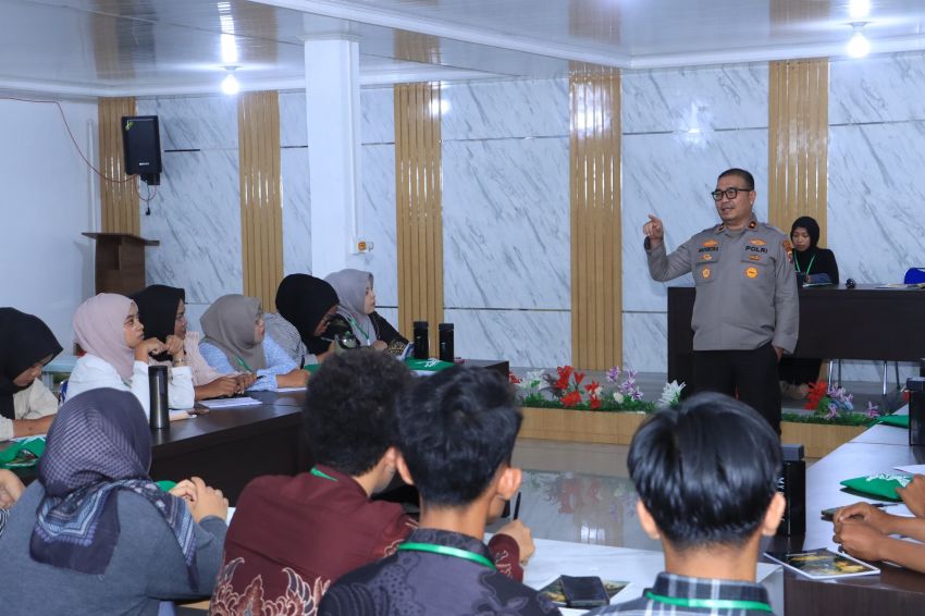Wakapolres Inhil Bekali Kader HMI Materi Green Policing, Dorong Generasi Muda Peduli Lingkungan