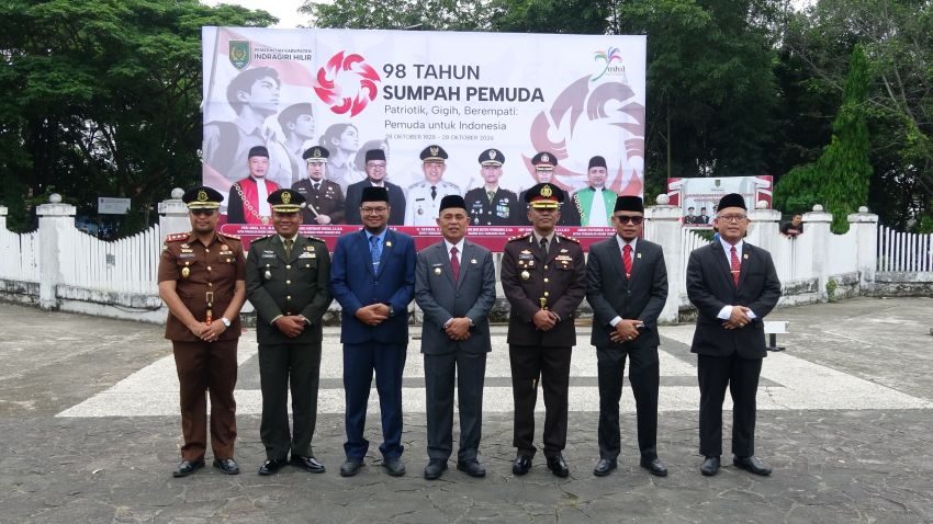 Bupati Herman Pimpin Upacara Peringatan Hari Sumpah Pemuda ke-98 di Inhil